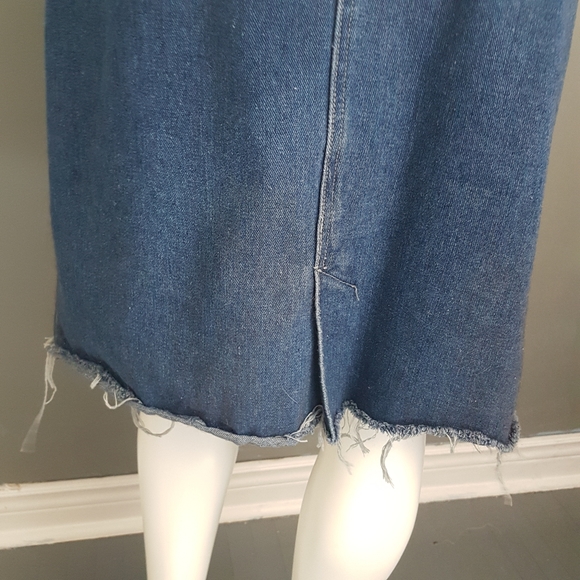 Vintage Denim Pinafore Dress buy with confidence offer firm discounted shipping - Picture 10 of 10